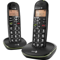 Doro PhoneEasy 100w Duo (black) - Cordless DECT Phone (2 handsets)