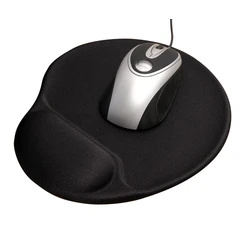 Jobmate Mouse Pad με Στήριξη Καρπού Μαύρο 653002