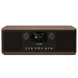 PURE Classic C-D6 Digital Radio CD System - Coffee / Black Walnut (EU/UK)