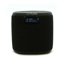 PURE Woodland Mini Αδιάβροχος Εξωτερικός Ηχείο με FM/DAB+ Ράδιο, Μαύρο