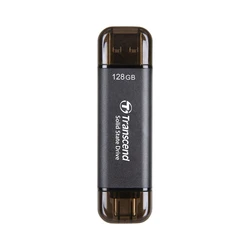 Transcend SSD ESD310C 128GB USB-C USB 3.2 Gen 2x1 Μαύρο