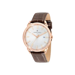 Pierre Cardin Ανδρικό Ρολόι 42mm Καφέ Δερμάτινο Λουράκι CPI.2135