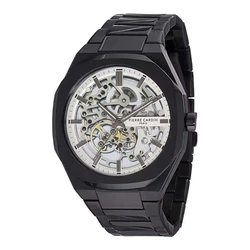 Pierre Cardin Ανδρικό Ρολόι 42mm Αυτόματο με Μαύρο Μεταλλικό Μπρασελέ CF.1002.MB