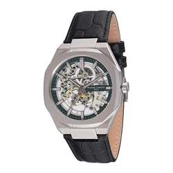 Pierre Cardin Men's Watch 42mm Automatic Black Metal Bracelet CF.1002.LB.4