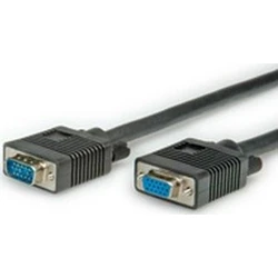 Roline VGA Cable HD15 M/F 2m Extension Cable Black