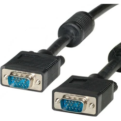 Roline Καλώδιο VGA HD15 αρσ. - HD15 αρσ. με Ferrit 2 m