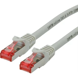 ROLINE Patch Cable Cat.6 S/FTP (PiMF), Component Level, LSOH, Grey, 15 m