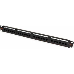 ROLINE Patch Panel Cat5e 24 θυρών 1U 19" (48,26 cm) μαύρο