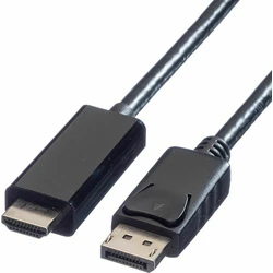 Value Καλώδιο DisplayPort αρσ. - HDMI αρσ. 1 m (11.99.5785)