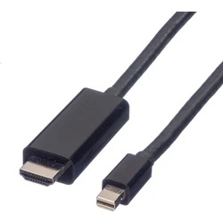 VALUE καλώδιο Mini DisplayPort σε HDMI, Mini DP σε HDMI, 2 m, μαύρο