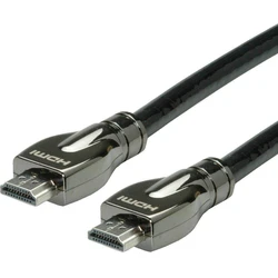 Roline HDMI UHD Καλώδιο Γωνιακό 7.5m με Ethernet (HDMI αρσ.-HDMI αρσ.)