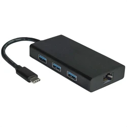 VALUE USB 3.2 Gen 1 Type-C σε Gigabit Ethernet Converter + 3θ USB Hub