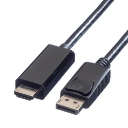 VALUE Καλώδιο DisplayPort σε HDMI 5 m - Μαύρο