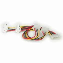 Roline Molex 4-pin Y Splitter Cable - 4x 5.25" (45 cm) - MPN 11.03.1003