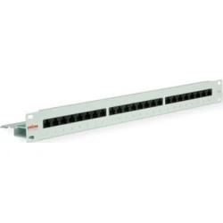 ROLINE Patch Panel Cat6 24 θυρών 1U 19'' Γκρι, μη θωρακισμένο