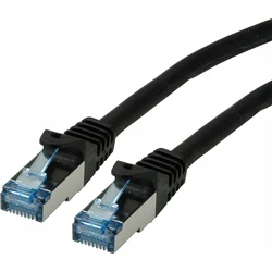 ROLINE Patch καλώδιο Cat.6A S/FTP (PiMF), Component Level, LSOH, 15 m, Μαύρο