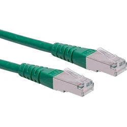 Roline Patch Cable Cat.6 (Class E) S/FTP PiMF RJ45-RJ45 15 m Green