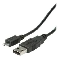Roline Regular USB 2.0 to micro USB Cable Black 3 m (11.02.8755)