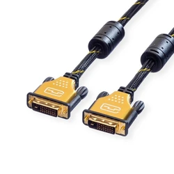 Roline Καλώδιο DVI-D Dual Link 5 m (24+1) Gold