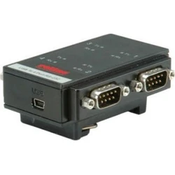 ROLINE USB 2.0 σε RS232 προσαρμογέας για DIN ράγα, 4 θύρες