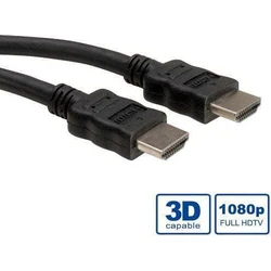 Roline HDMI High Speed Καλώδιο με Ethernet 20 m, Μαύρο