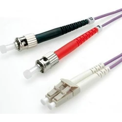 ROLINE Fiber Optic Cable 50/125 µm OM4 LC to ST, violet, 10 m (MPN 21.15.8778)