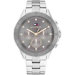 Tommy Hilfiger Mellie Γυναικείο Ρολόι 40mm Χρονογράφος Μπαταρίας με Ασημί Μεταλλικό Μπρασελέ 1782742
