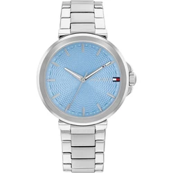 Tommy Hilfiger Lori Γυναικείο Ρολόι 34mm Χρονογράφος Μπαταρίας Ασημί Μεταλλικό Μπρασελέ