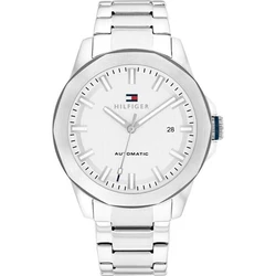 Tommy Hilfiger Lars Men's Automatic Chronograph Watch 42mm Silver Stainless Steel Bracelet (Model 1710695)