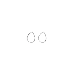 Guess Hoops 'I Did It Again' Stainless Steel Hoop Earrings, 5 cm (JUBE04197JWRH)