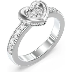 Guess Women's Ring with Stones Stainless Steel JUBR05464JWRH, Size 54