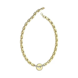 Guess Κολιέ JUBN04074JWYGT/U — 40CM, Ανοξείδωτο Ατσάλι, Χρυσό Φινίρισμα, Καραμπίνερ, LOVE GUESS