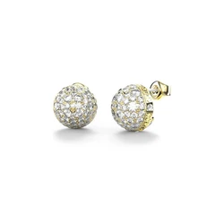 Guess Calypso Stud Earrings Stainless Steel Gold-Plated with Stones (JUBE04457JWYGT/U)