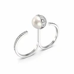Guess Women's Stainless Steel Ring JUBR04453JWR - Size 52