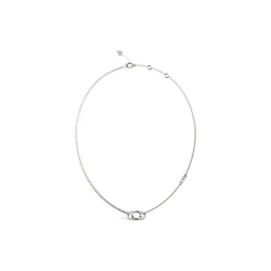 Guess Stainless Steel Necklace with Zircon JUBN04509JWRHT-U 35CM (Oh My G)