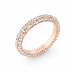 Guess Women's Gold-Plated Stainless Steel Ring JUBR04672JWRG - Size 56 (EU)