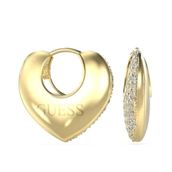 Guess Σκουλαρίκια Επιχρυσωμένα από Ατσάλι 2CM JUBE05207JWYG
