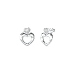 Guess Σκουλαρίκια Ασήμι 'Crazy In Love' 2CM - JUBE05209JWRHT/U
