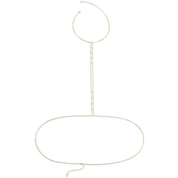 Guess Γυναικεία Επιχρυσωμένη Αλυσίδα Σώματος 65 cm