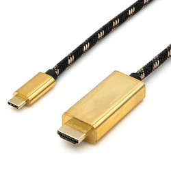 Roline GOLD USB Type-C to HDMI adapter cable, 2 m (MPN: 11.04.5847)