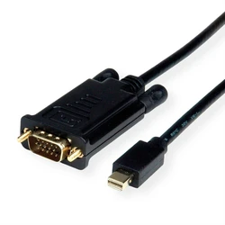 Roline Καλώδιο Mini DisplayPort (Mini DP) σε VGA 1 m – Μαύρο