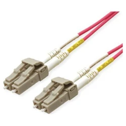 ROLINE LWL Cable 50/125µm OM4, LC–LC Low-Loss Connectors, Violet, 7 m (MPN 21.15.8856)