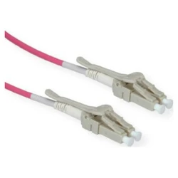 ROLINE LWL Cable 50/125µm OM4, LC-LC Low-Loss, Violet, 7 m (MPN 21.15.8876, SKU 21163502)