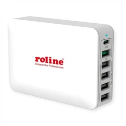 Roline Βάση Φόρτισης 6 Θυρών (4x USB-A + 1x USB-A QC3.0 + 1x USB-C) 60W Λευκό (19.11.1055-10)