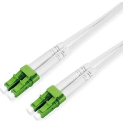 ROLINE LWL Duplex Fiber Optic Cable 9/125µm OS2 LC-APC–LC-APC Steel-armoured LSOH White 20 m