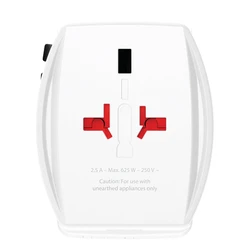 SKROSS MUV USB A/C 45PD Παγκόσμιος ταξιδιωτικός αντάπτορας με καλώδιο USB‑C