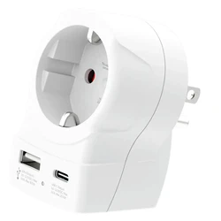 SKROSS 1500284E Αντάπτορας Πρίζας Universal με USB-A & USB-C