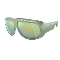 Armani Exchange Unisex Sunglasses Green Acetate Frame Green Mirror Lens AX4143SU 83542