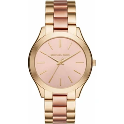 Michael Kors Runway Women's Quartz Watch 34 mm Rose Gold Stainless Steel Bracelet MK3493