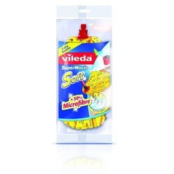 Vileda SuperMocio Soft Ανταλλακτική Κεφαλή Σφουγγαρίστρας με Σπρέι και Μικροΐνες, Κίτρινο